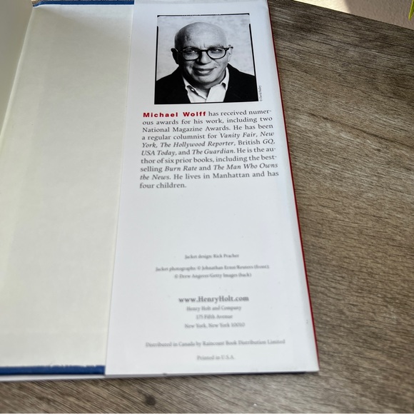 Michael Wolff Hardcover “Fire And Fury: Inside the Trump White House” 2018 - Picture 10 of 10